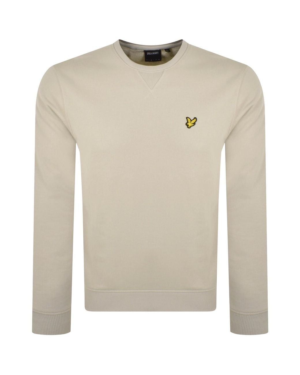 Lyle & Scott Natural Crew Neck Sweatshirt for men