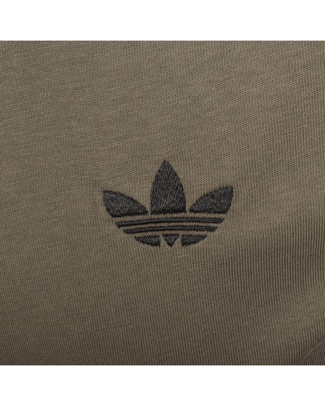 Adidas Originals Green 3 Stripes T Shirt Khaki for men