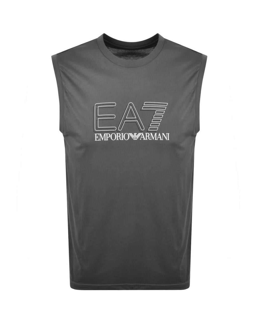 EA7 Gray Emporio Armani Train Visibility Vest for men