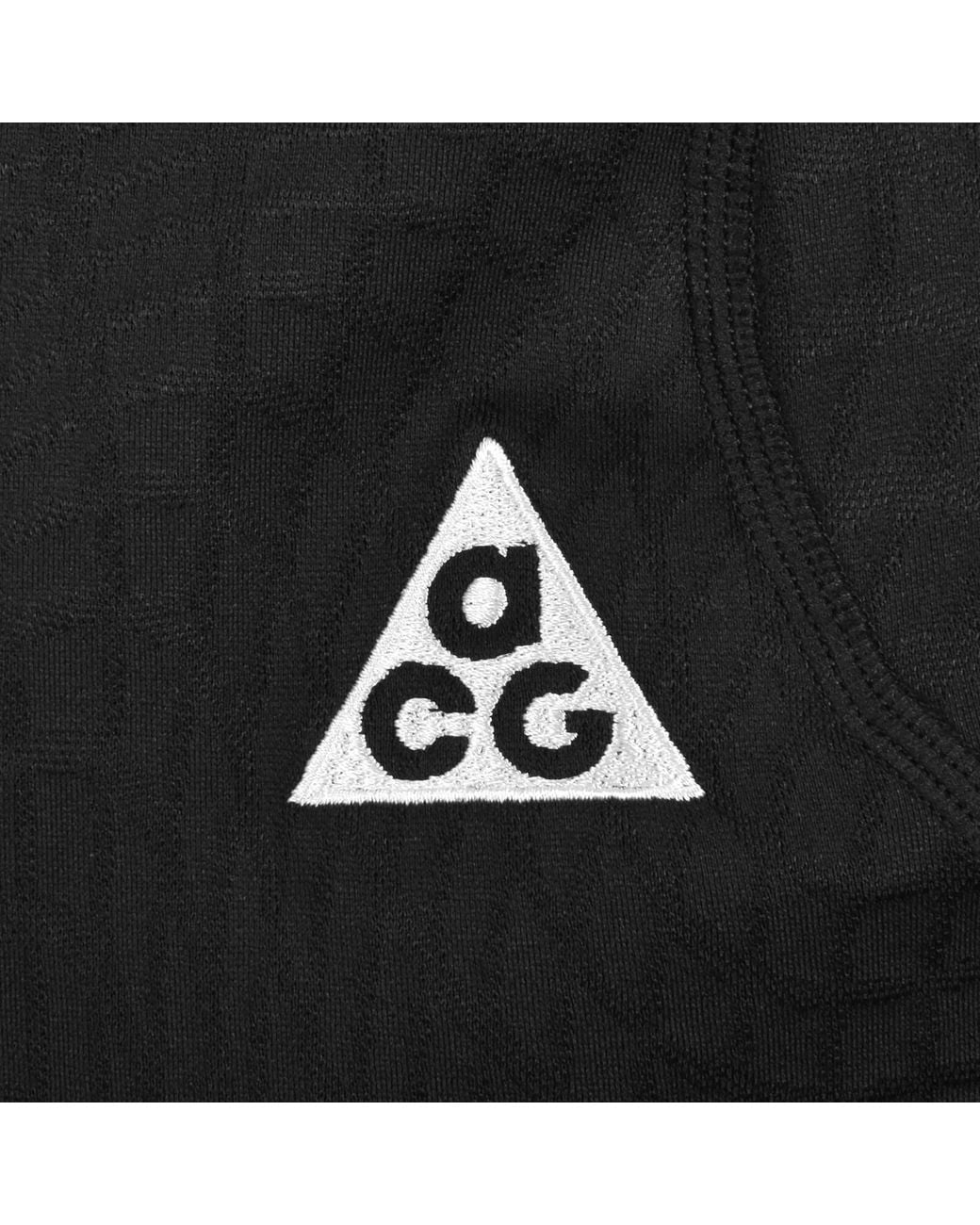 Nike Black Acg Wolf Grid Half Zip Top for men