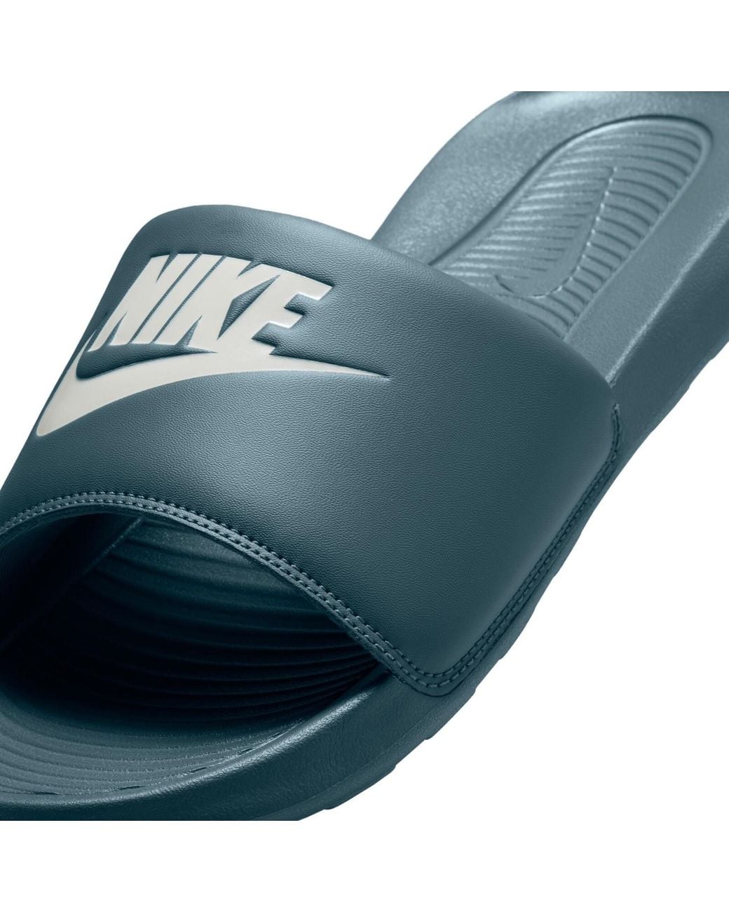 Nike Blue Victori One Sliders for men