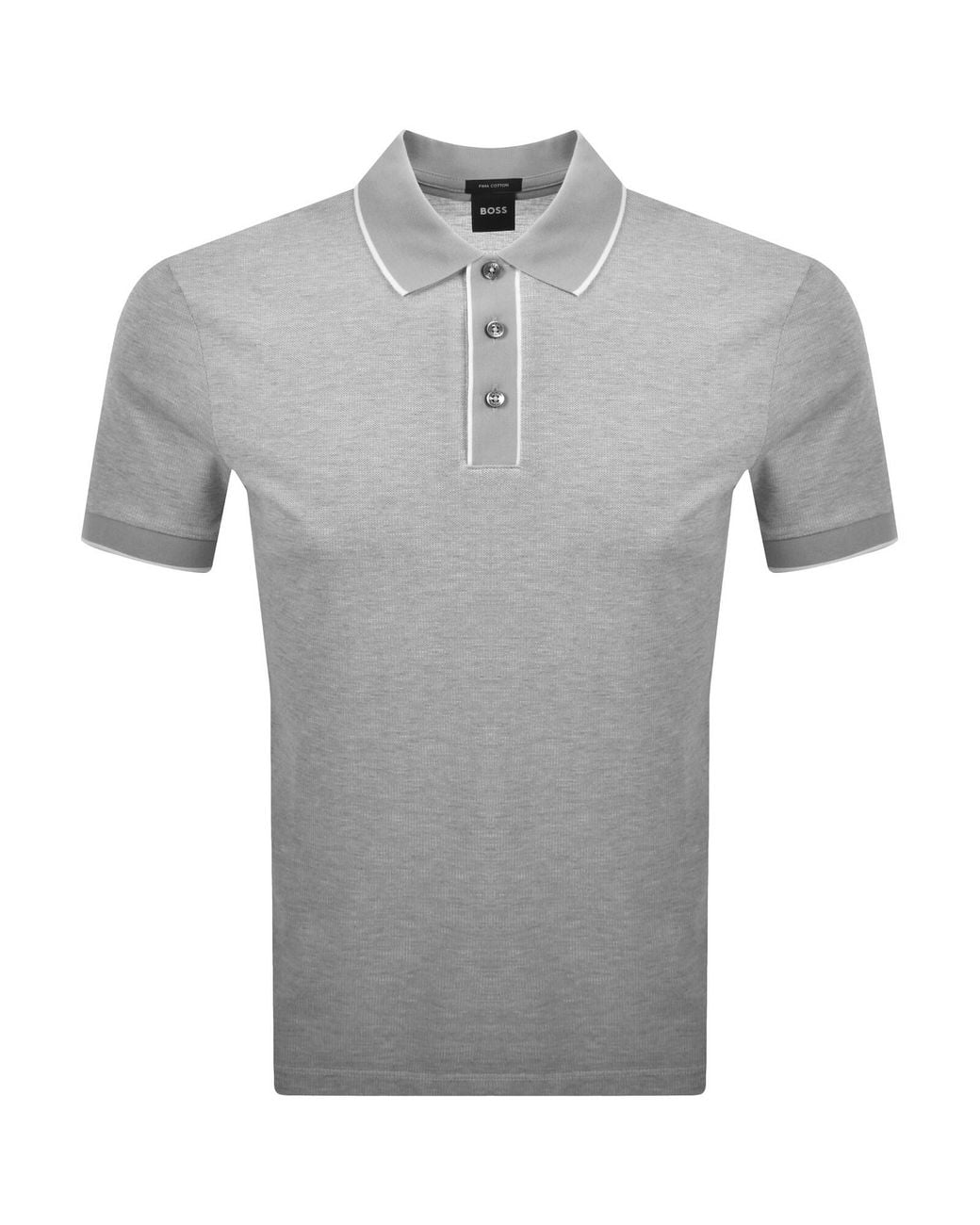BOSS BUSINESS Gray Boss H Parlay 81 Polo for men