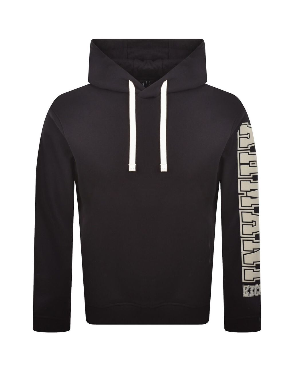 ARMANI EXCHANGE Blue Logo Hoodie Deep for men
