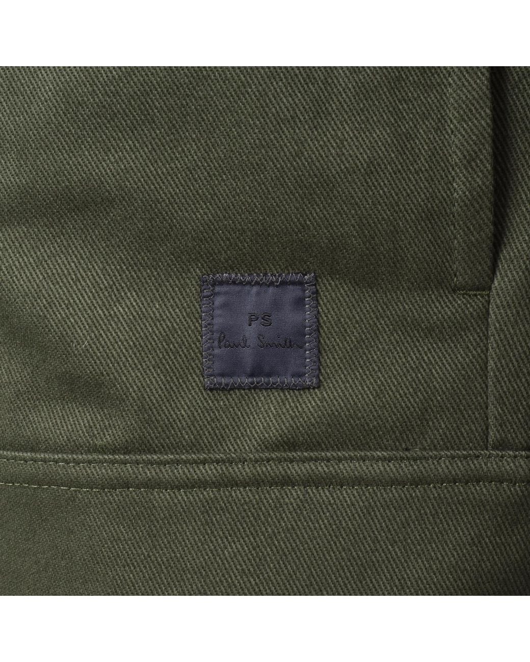 Paul Smith Green Zip Overshirt for men