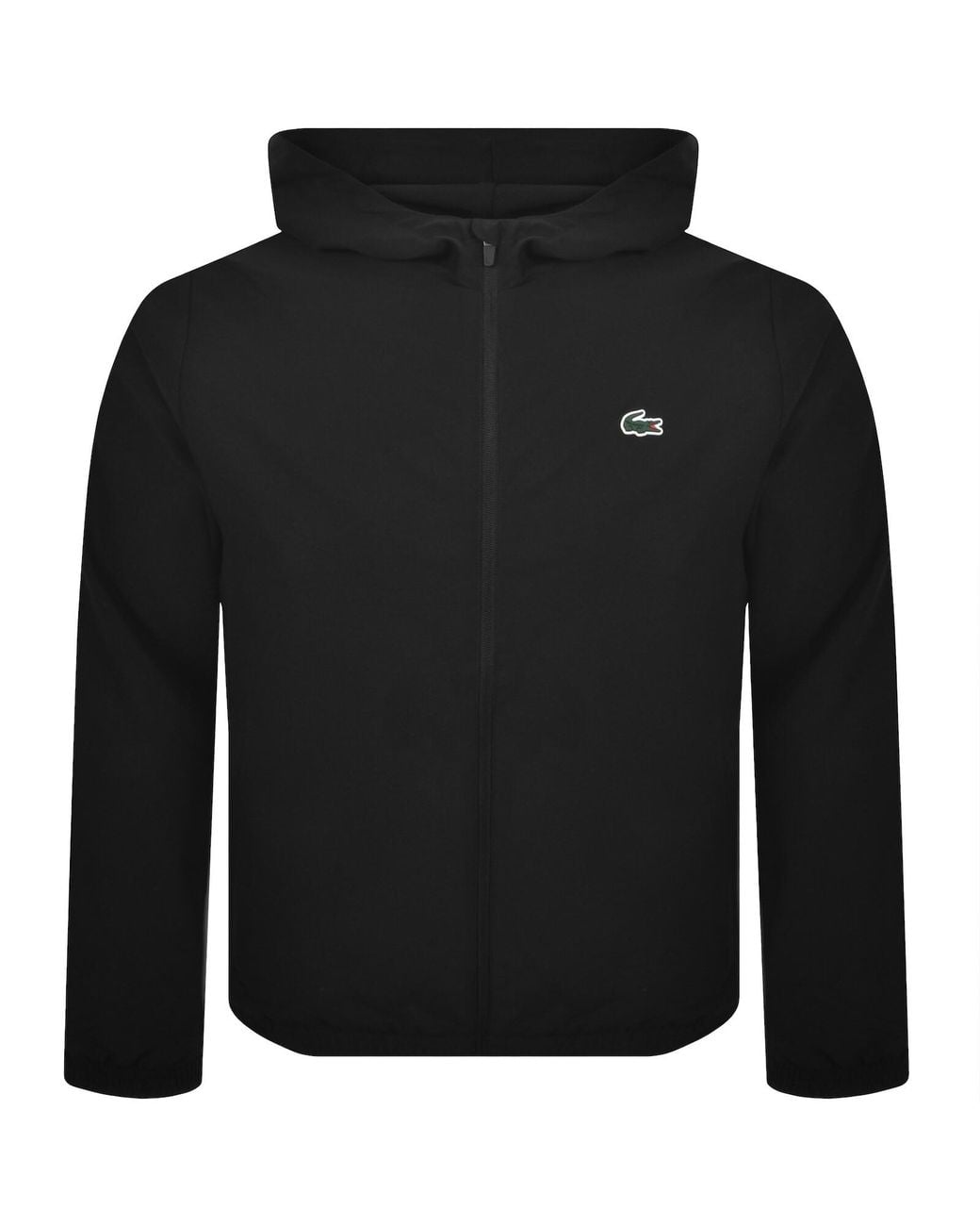 Lacoste Black Hooded Track Jacket for men