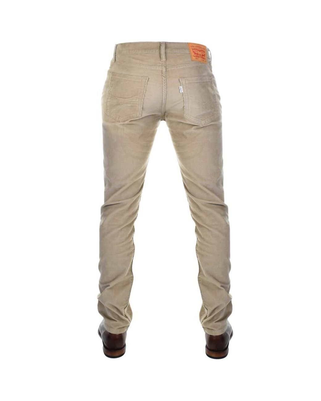 Levi's 511 Slim Fit Corduroy Trousers Beige in Natural for Men | Lyst UK