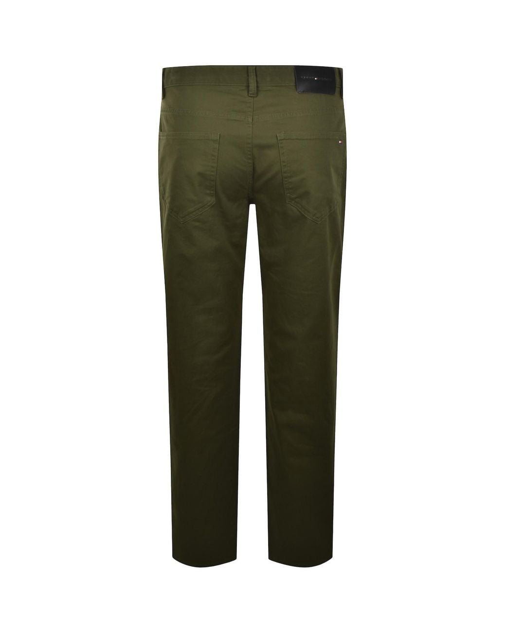 Tommy Hilfiger Green Denton Twill Trousers for men
