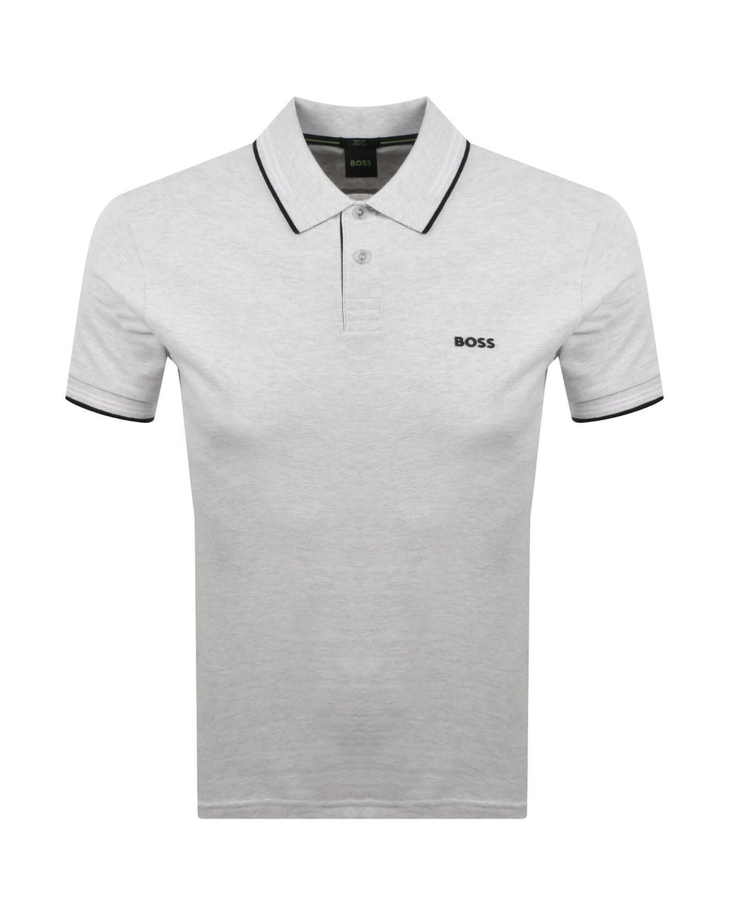 Boss Gray Boss Paul Polo T Shirt for men