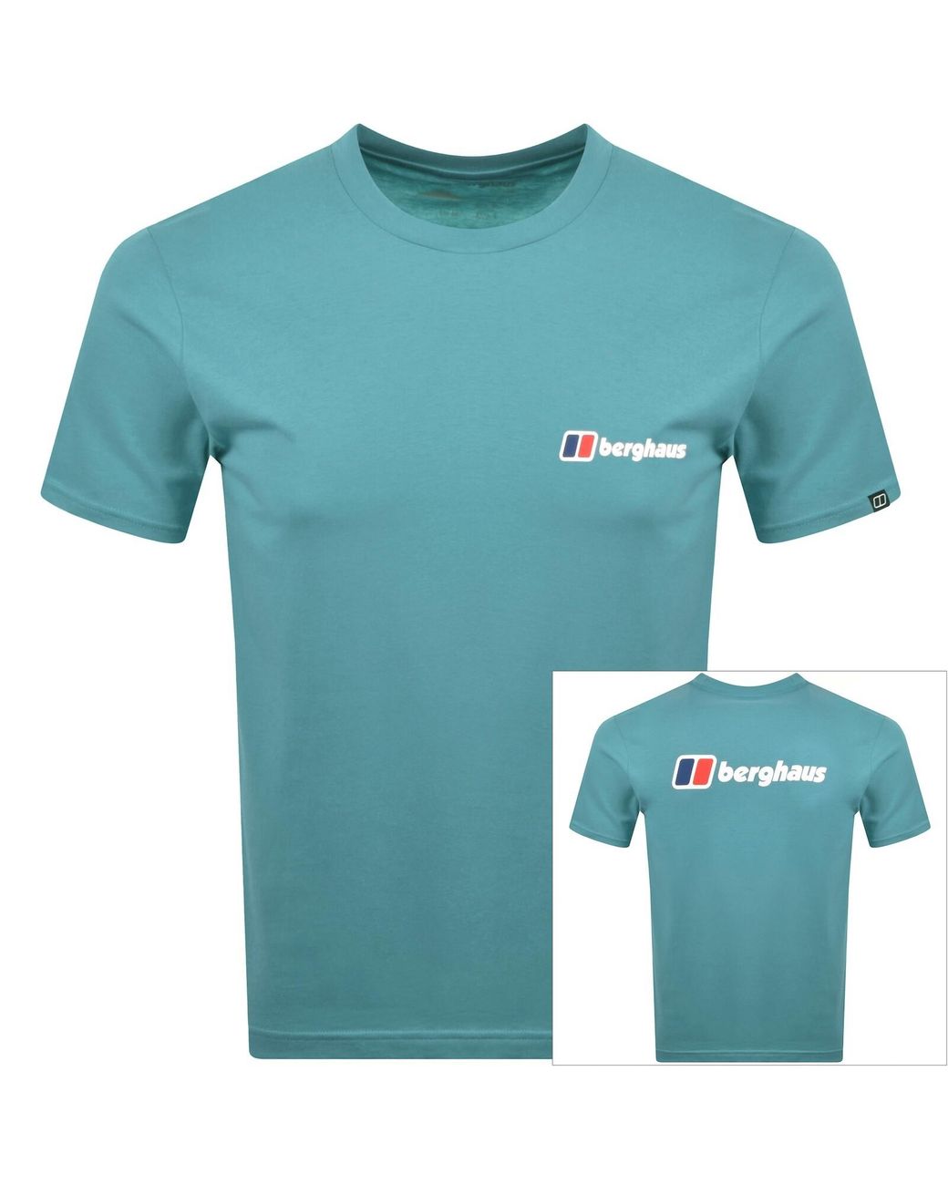 Berghaus Blue Front And Back Logo T Shirt for men