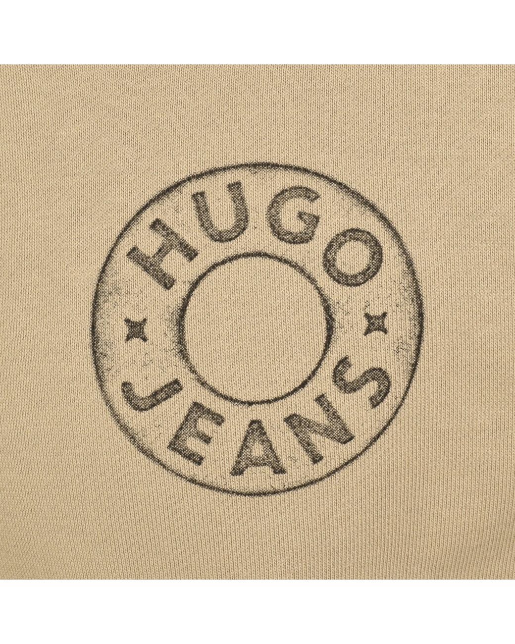 HUGO Natural Nedos Sweatshirt for men