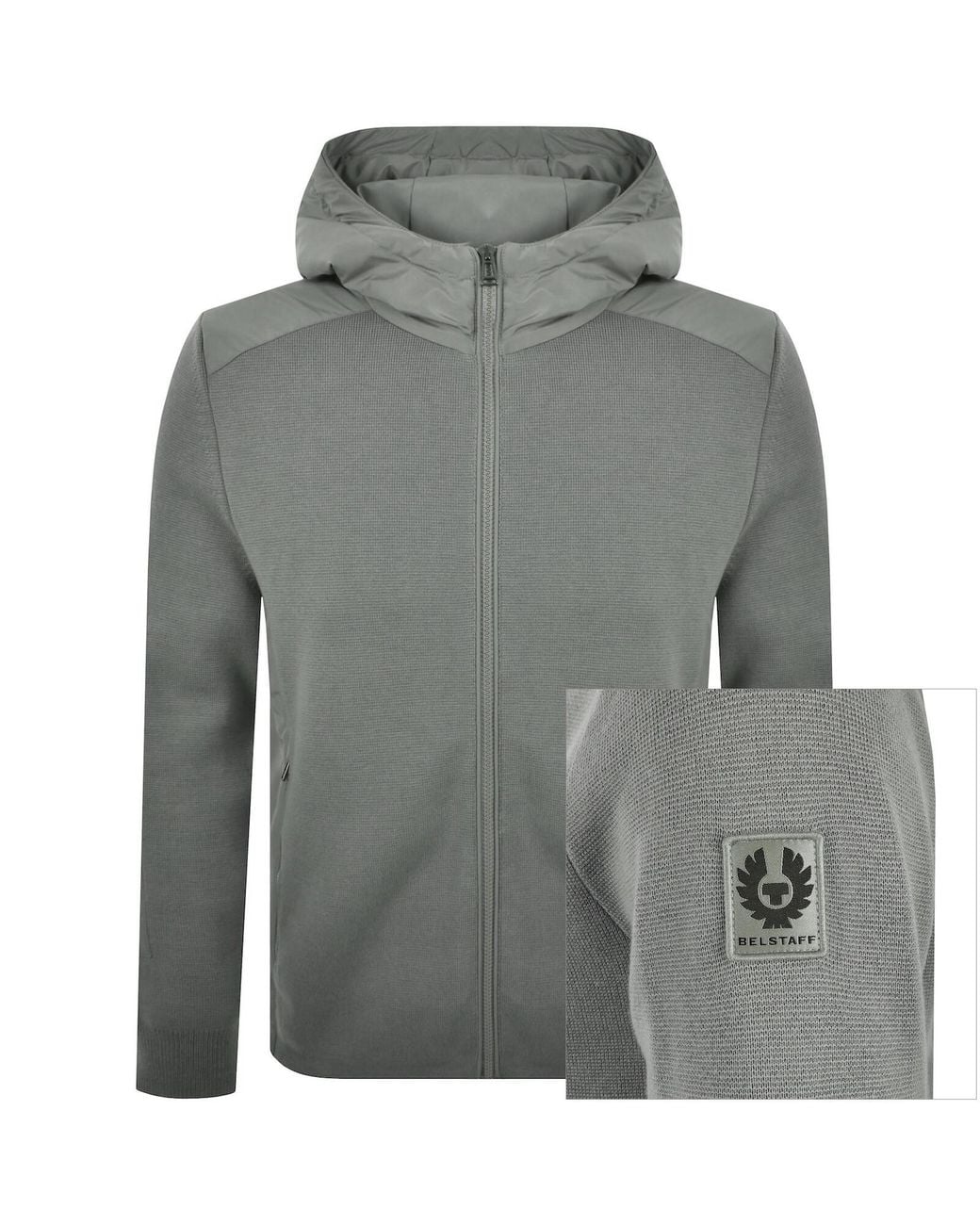 Belstaff Gray Console Mix Media Jacket for men