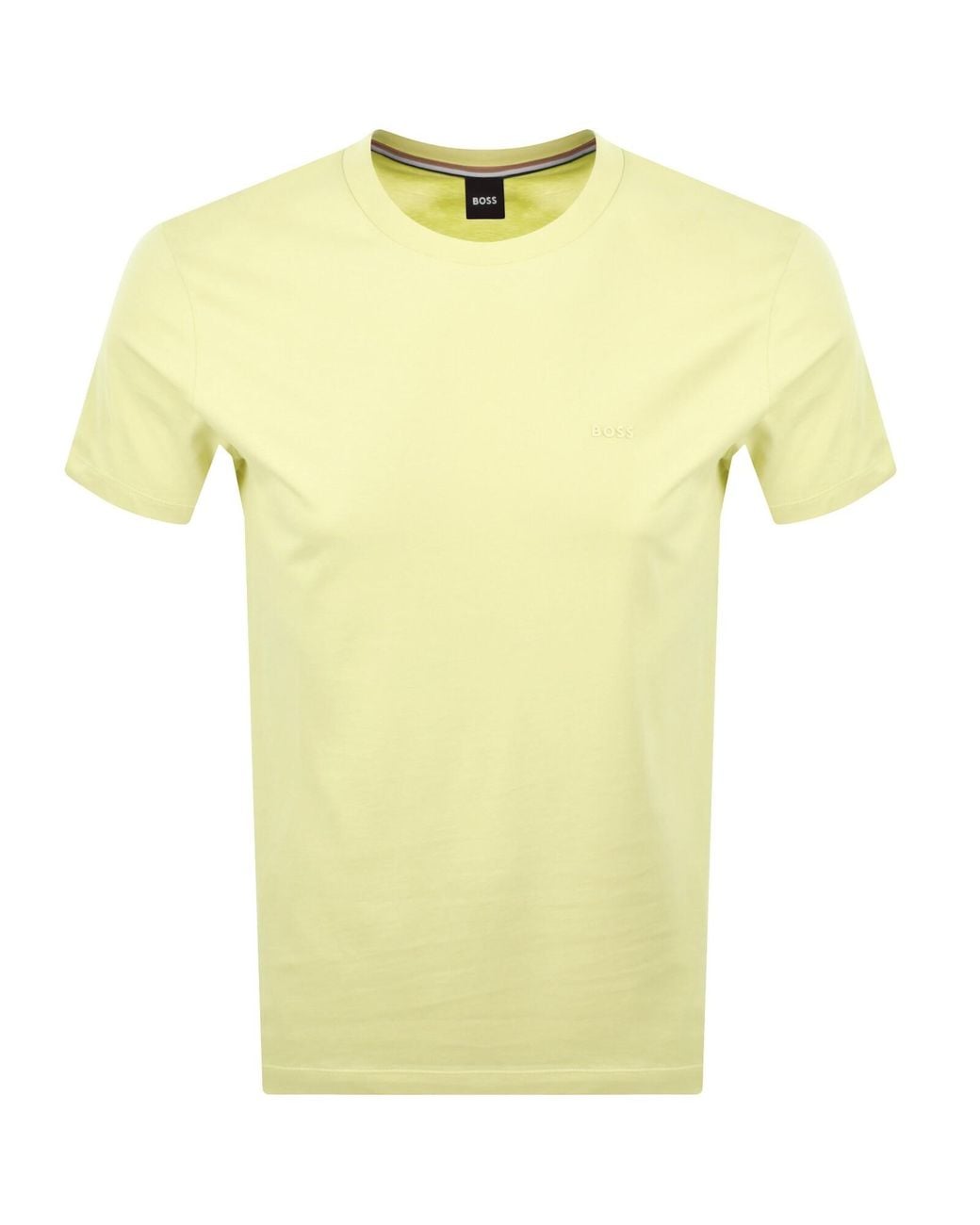 BOSS BUSINESS Yellow Boss Thompson 01 T Shirt Light for men