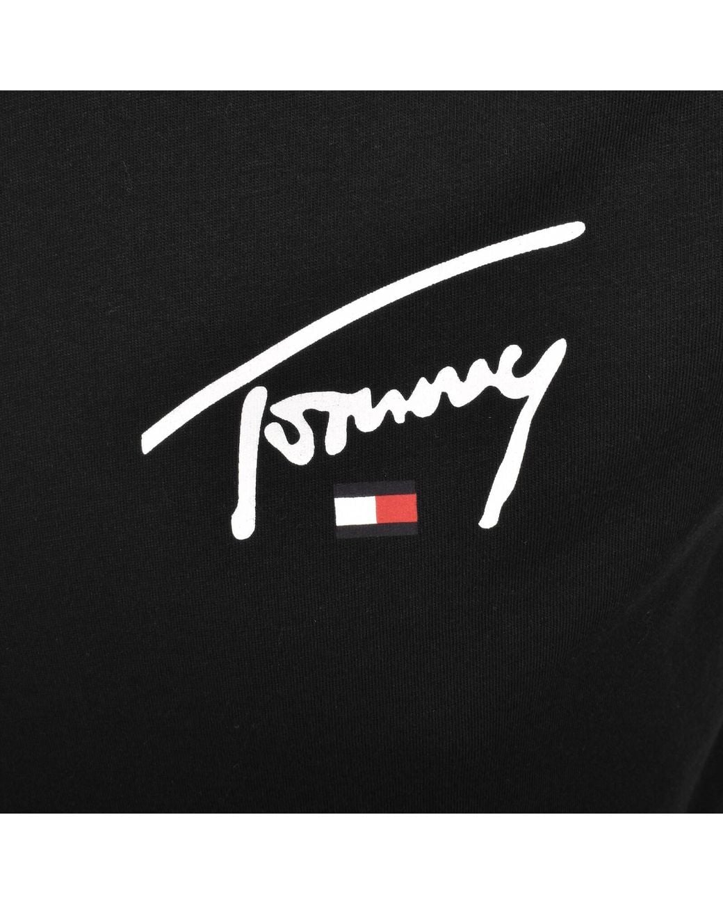 Tommy Hilfiger Black Signature T Shirt for men