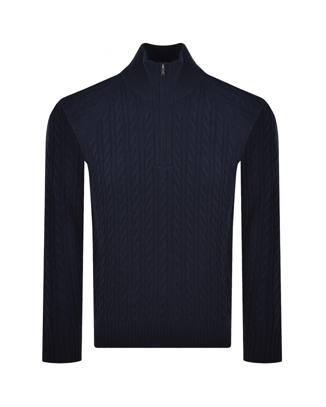 BOSS BUSINESS Blue Boss Furore Wool Cashmere Jumper for men