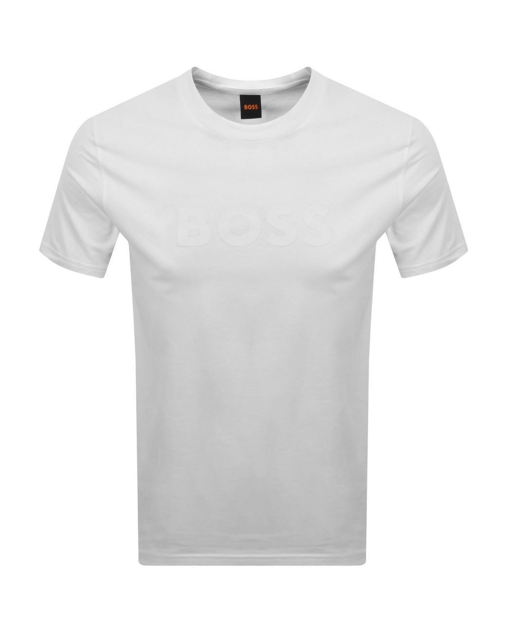 Boss Gray Boss Regular Fit Logo T Shirt for men