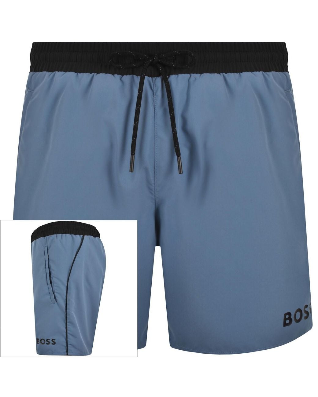 BOSS BUSINESS Blue Boss Starfish Swim Shorts for men
