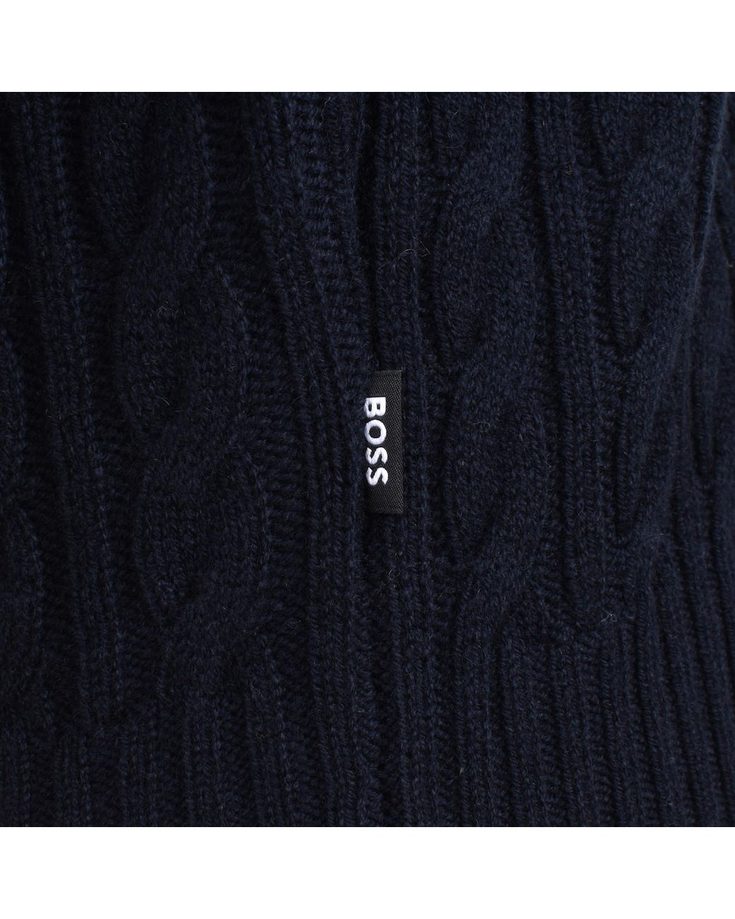 BOSS BUSINESS Blue Boss Furore Wool Cashmere Jumper for men
