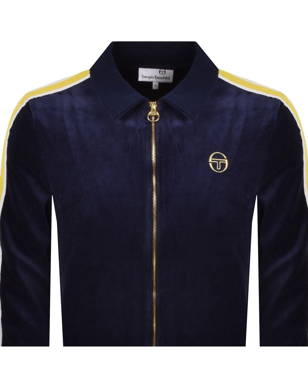 Sergio Tacchini Blue Monte Velour Track Jacket for men