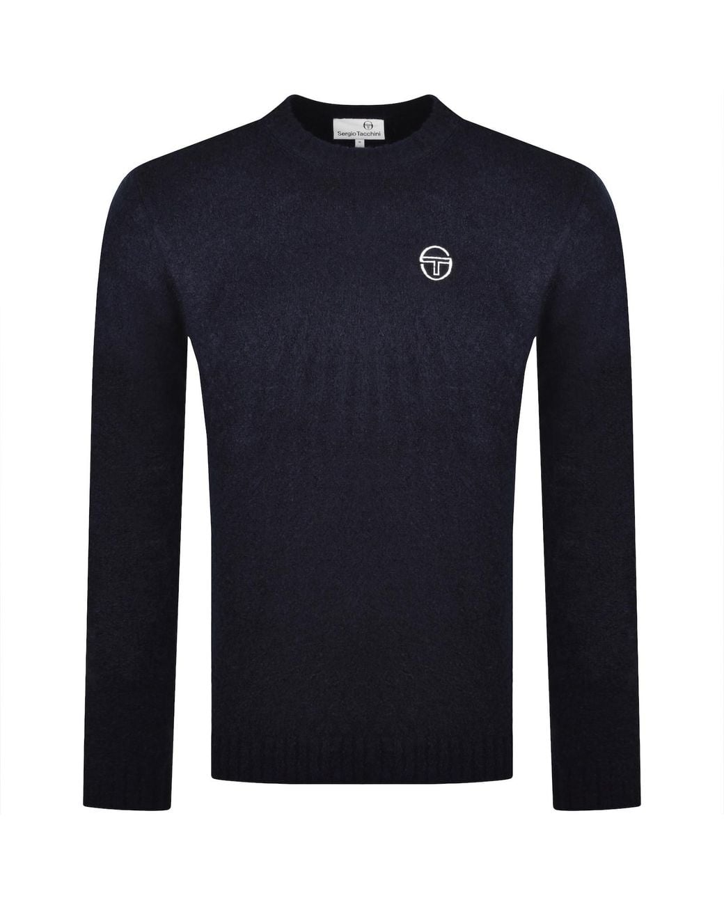 Sergio Tacchini Blue Crew Neck Knit Jumper for men