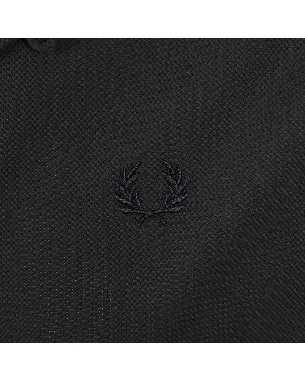 Fred Perry Black Revere Coller Shirt Anchor for men
