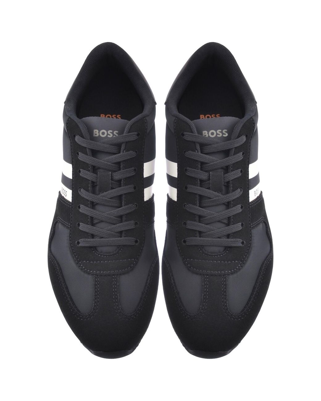 BOSS BUSINESS Boss Levon Runner Trainers Dark in Blue for Men | Lyst UK