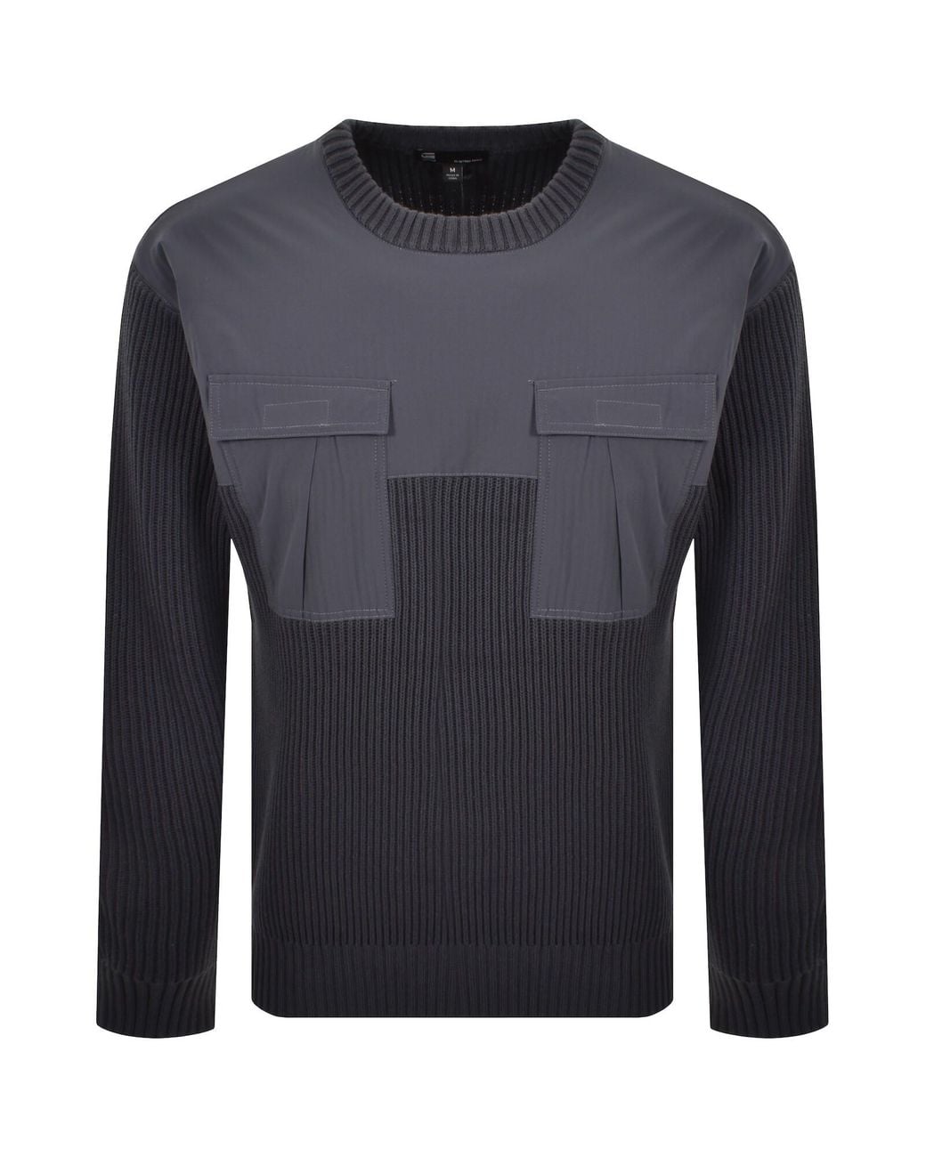 G-Star Blue G-Star Woven Mix Knit Jumper for men