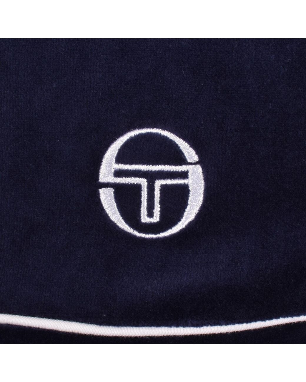 Sergio Tacchini Blue Cardona Velour Polo for men