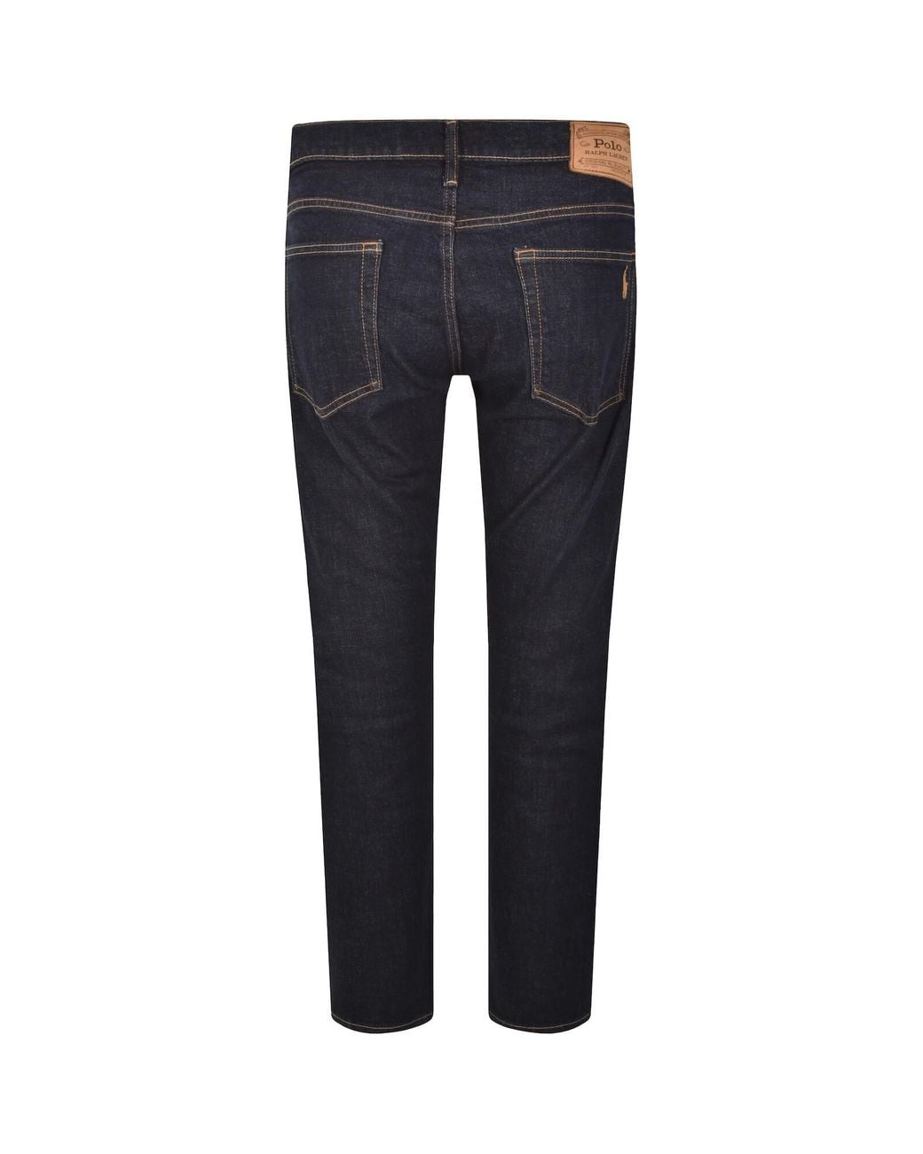 Ralph Lauren Blue Parkside Tapered Fit Dark Wash Jeans for men