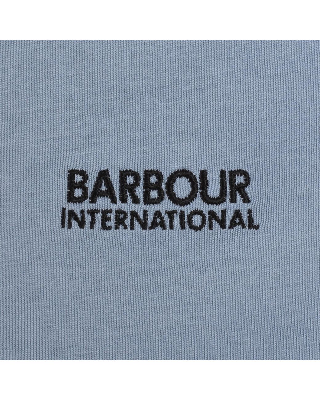 Barbour Blue Newport Tipped T Shirt for men