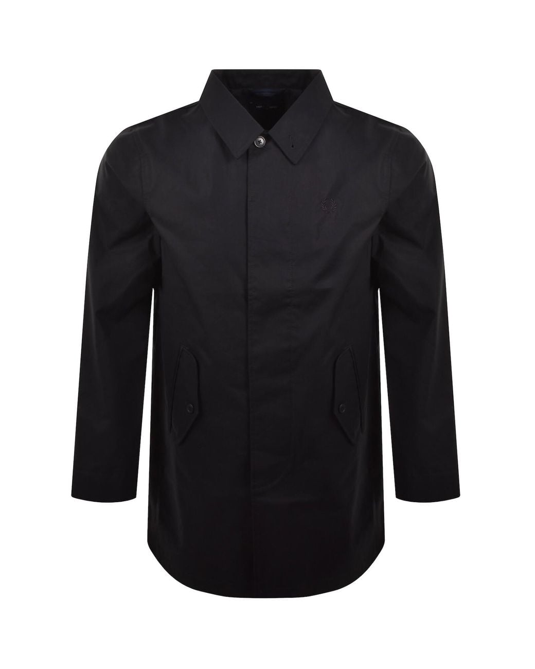 Fred Perry Black Bonded Cotton Jacket for men