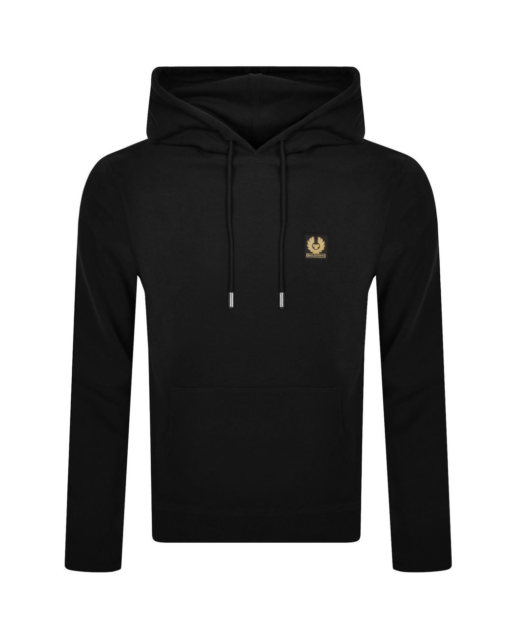 Belstaff Black Logo Pullover Hoodie for men
