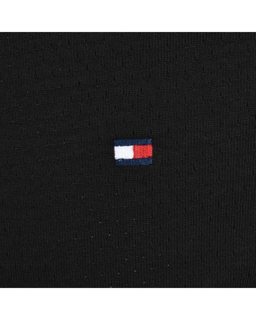 Tommy Hilfiger Black Logo Polo T Shirt for men