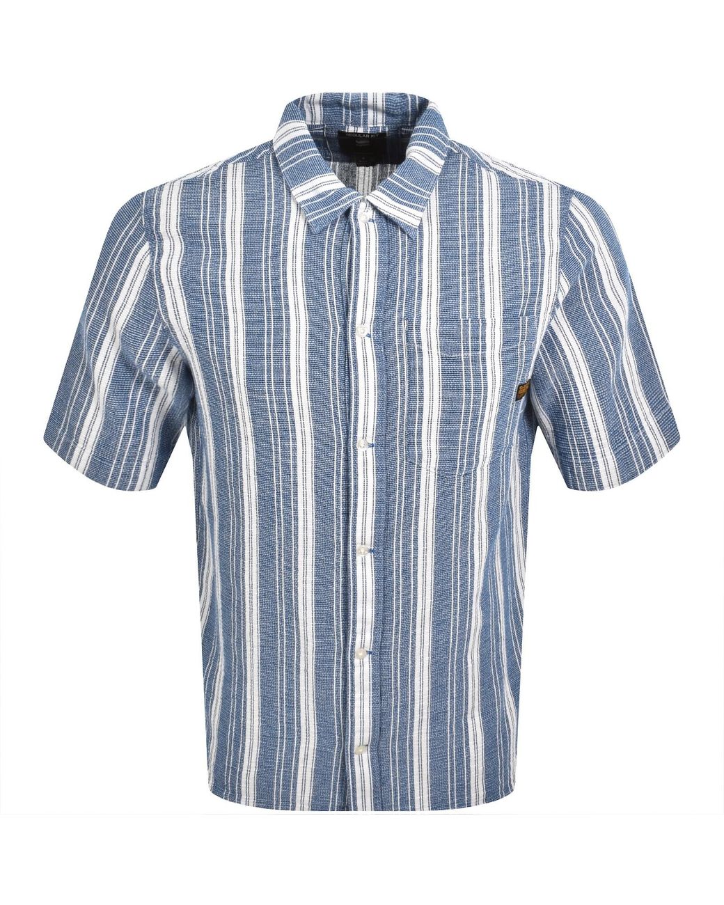 G-Star Blue G-Star Regular Short Sleeved Shirt for men