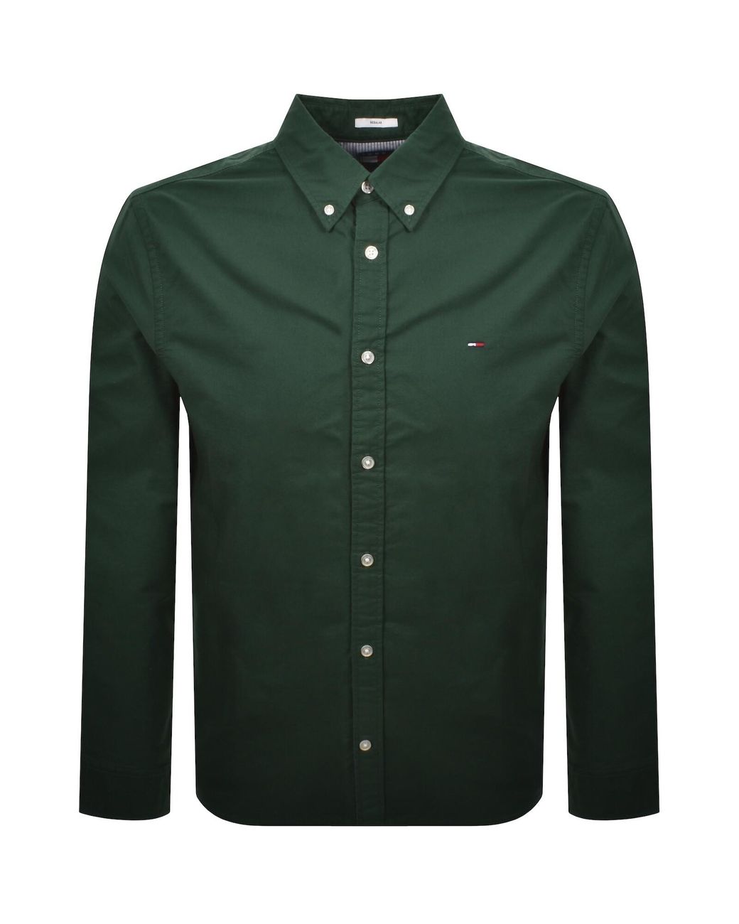 Tommy Hilfiger Green Regular Fit Oxford Shirt for men