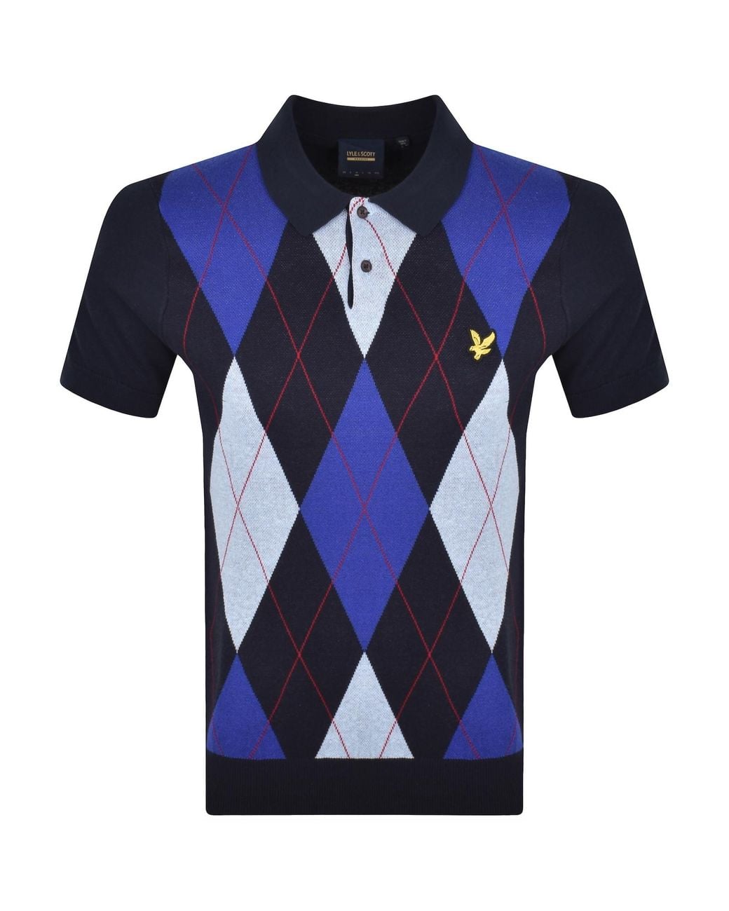Lyle & Scott Blue Archive Polo Shirt for men