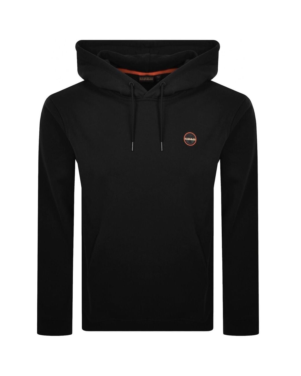 Napapijri Black B Badge Hoodie for men
