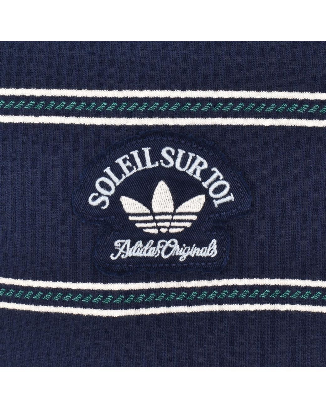 Adidas Originals Blue Resort T Shirt for men
