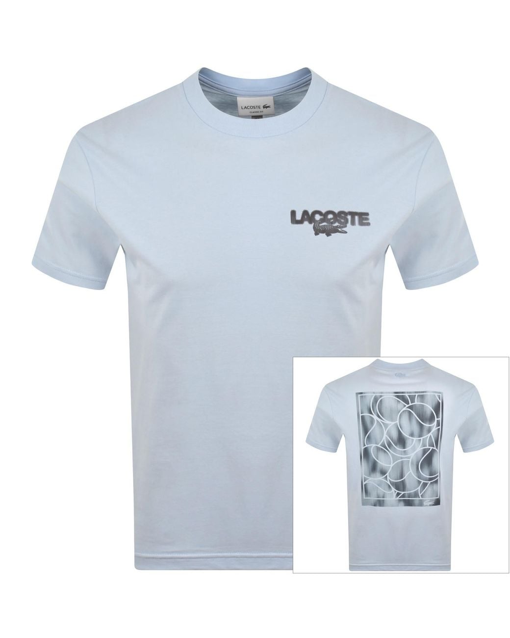 Lacoste Blue Tennis Print T Shirt for men
