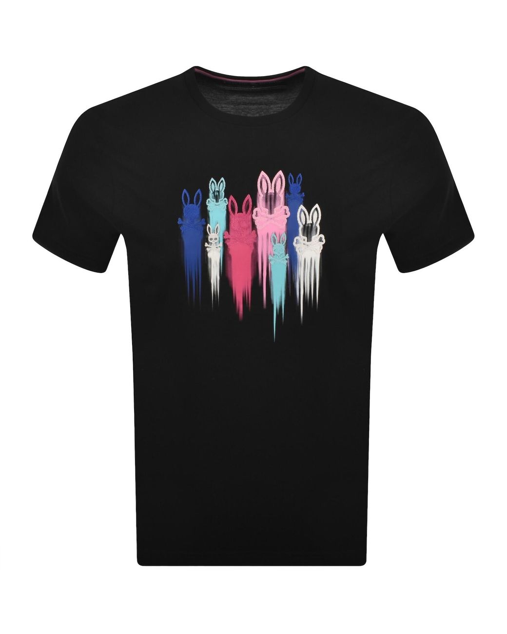 Psycho Bunny Black Cosmo Graphic T Shirt for men