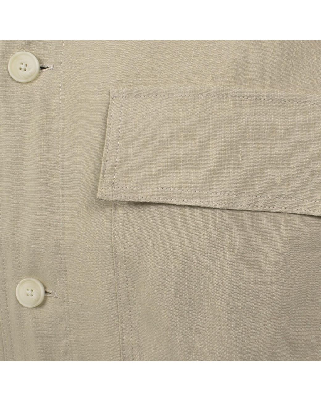 BOSS BUSINESS Natural Boss Cai Linen Blend Shirt for men