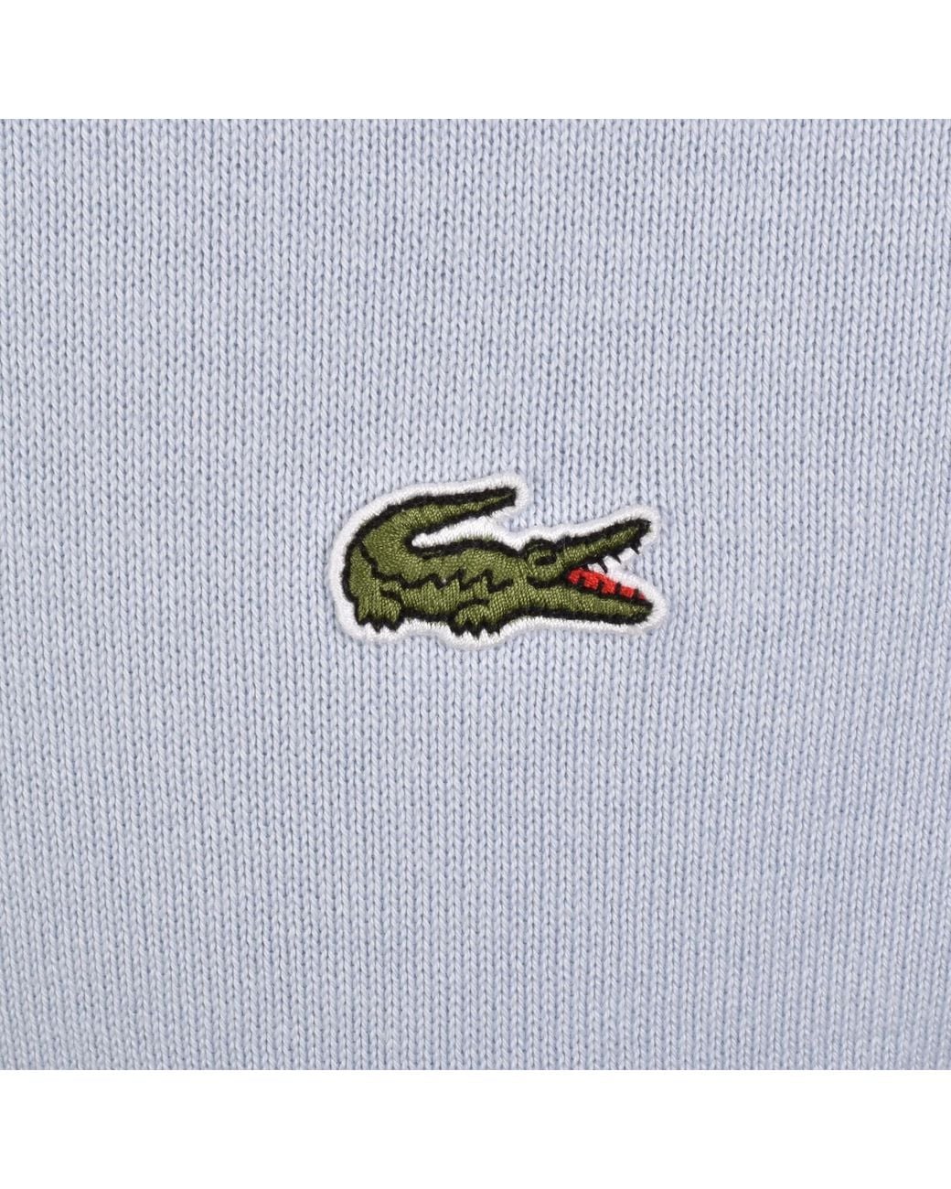 Lacoste Blue Crew Neck Knit Jumper for men