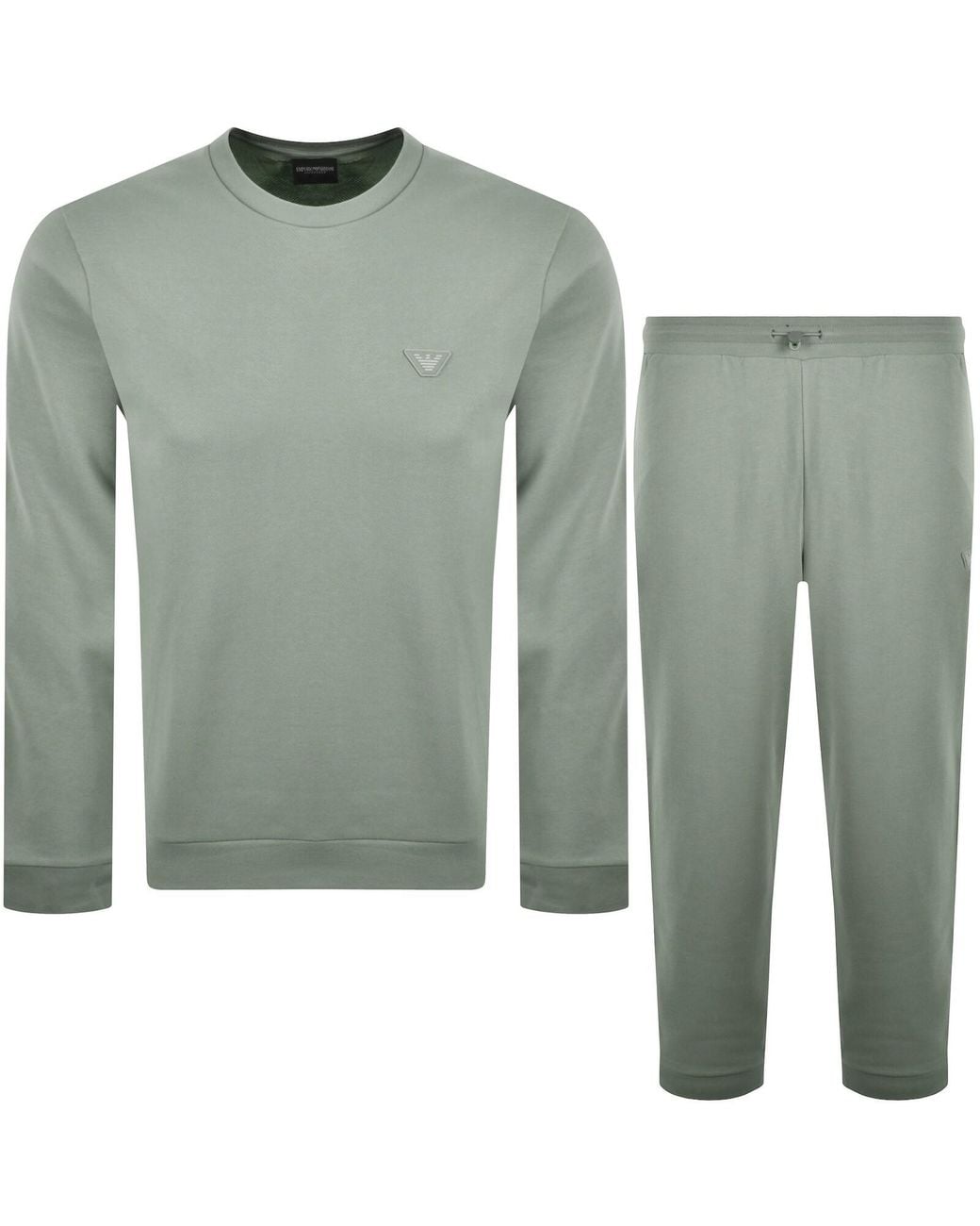 Armani Green Emporio Lounge Tracksuit for men