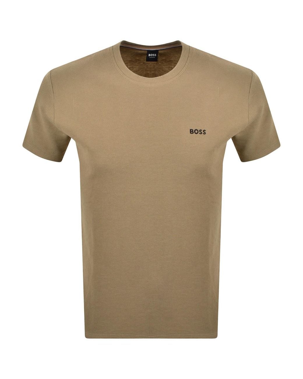 BOSS BUSINESS Natural Boss Waffle T Shirt for men