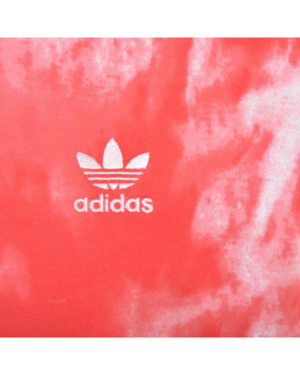 adidas Originals Fleece Essential Hoodie in Pink for Men | Lyst