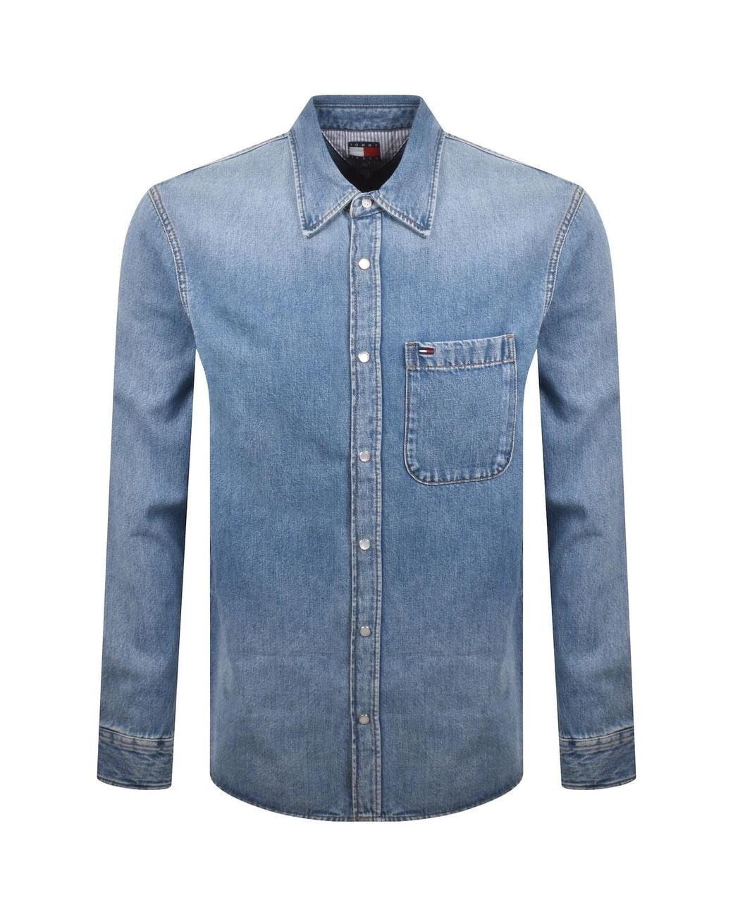 Tommy Hilfiger Blue Regular Fit Denim Shirt for men