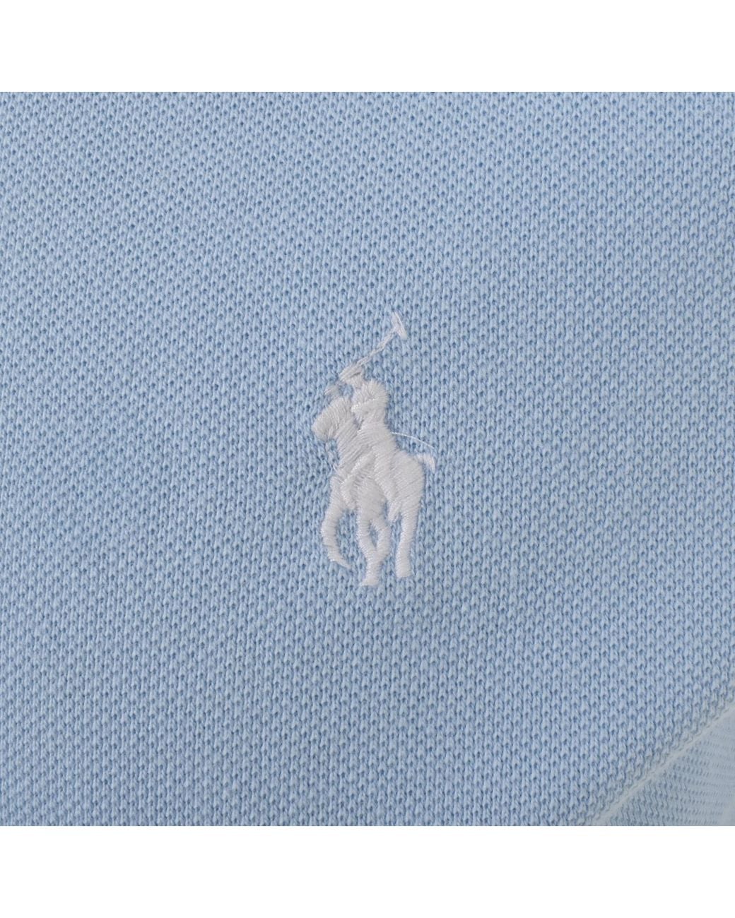 Ralph Lauren Blue Custom Slim Fit Polo T Shirt for men