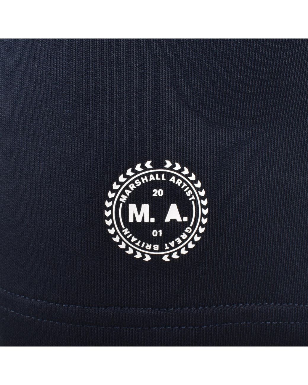 Marshall Artist Blue Delta Logo Shorts for men