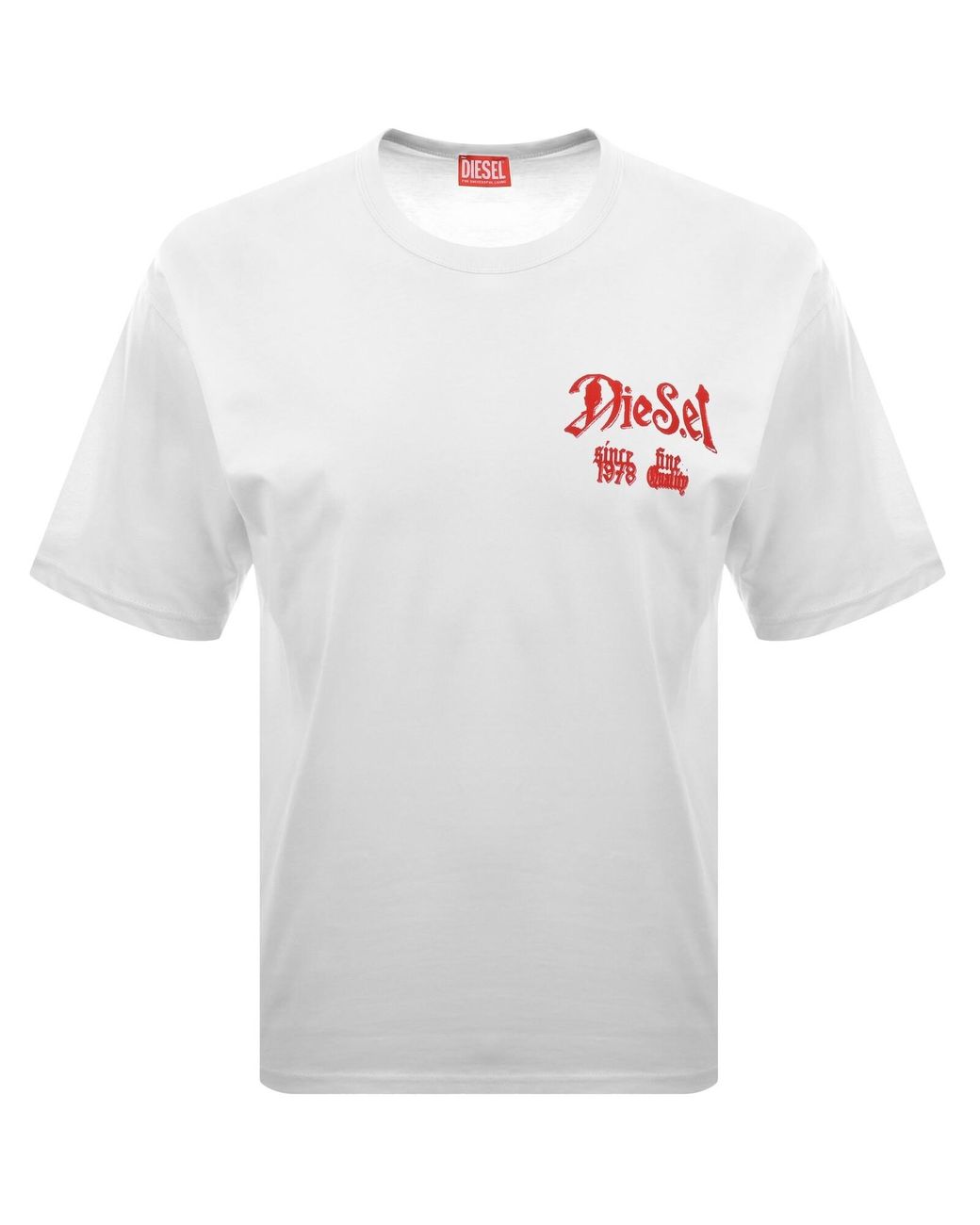 DIESEL White T Boxt Aa2 T Shirt for men