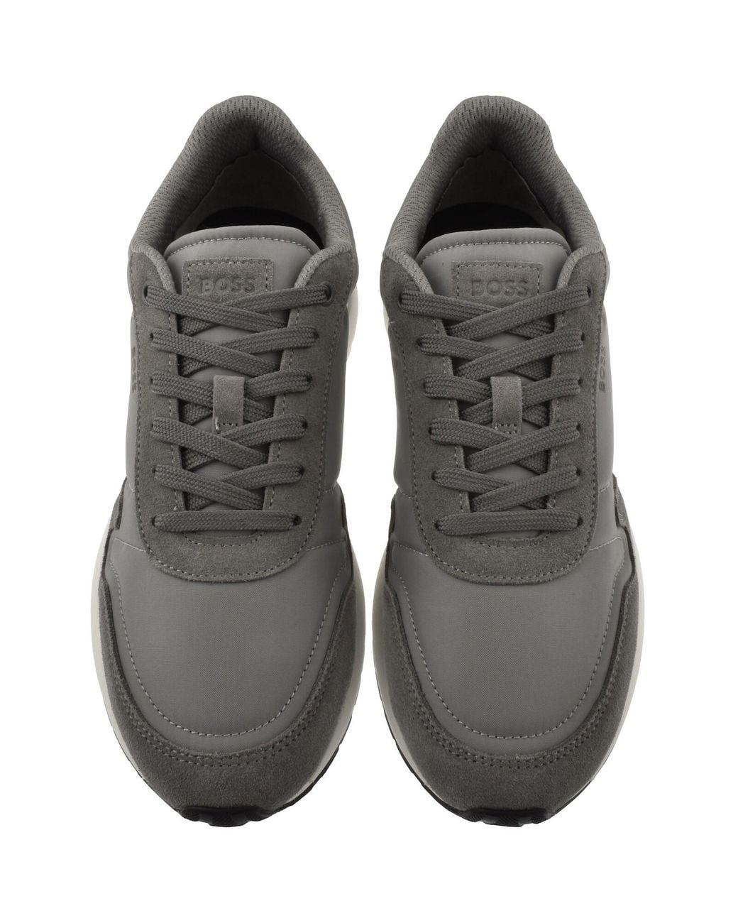 BOSS BUSINESS Gray Boss Vinston Runner Trainers Medium for men