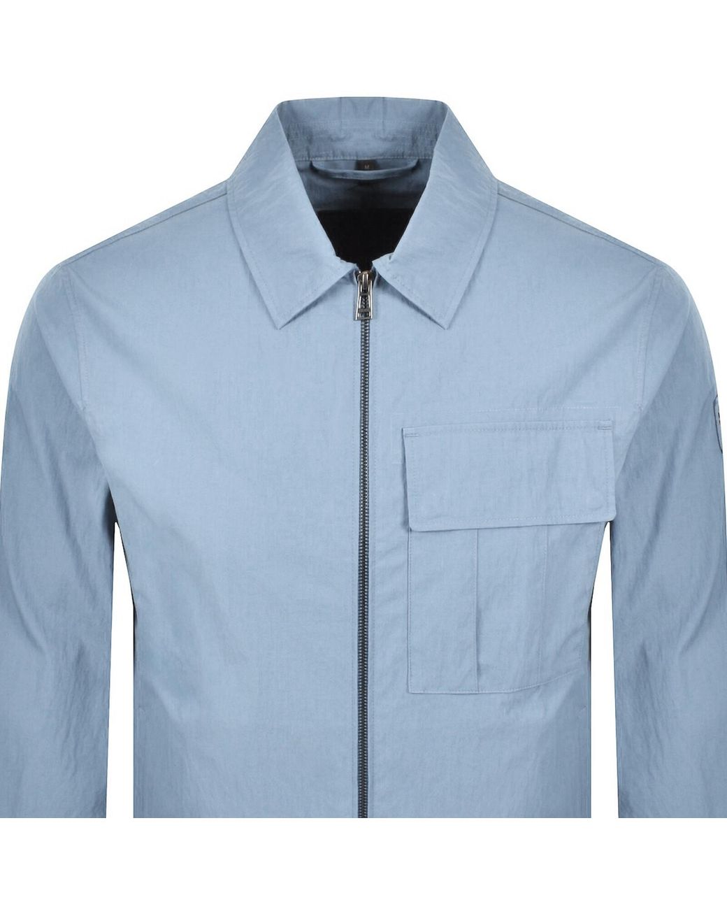 Belstaff Blue Cargo Overshirt for men